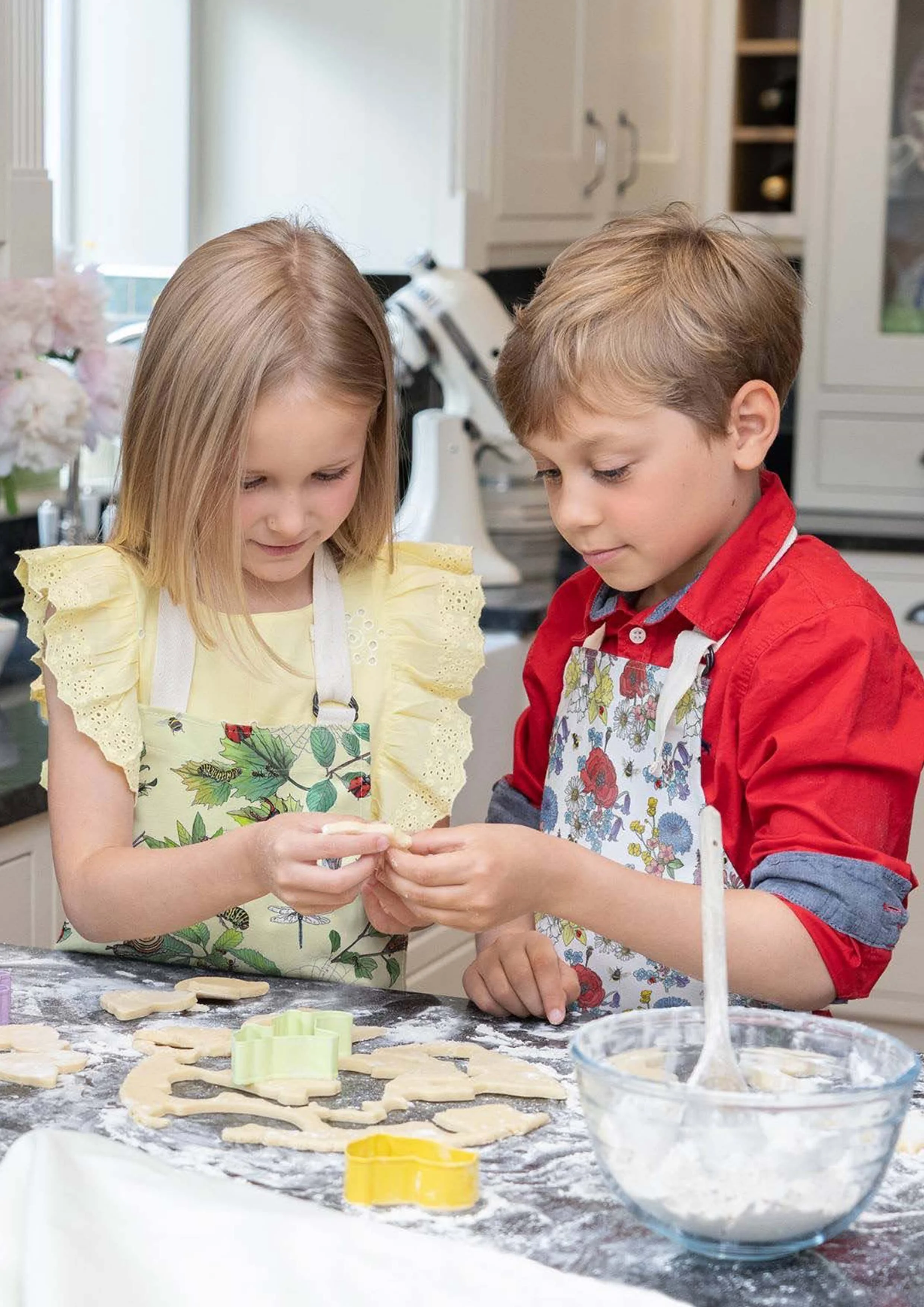 Wildflower Child's Apron - wipe-clean & water resistant — Heather